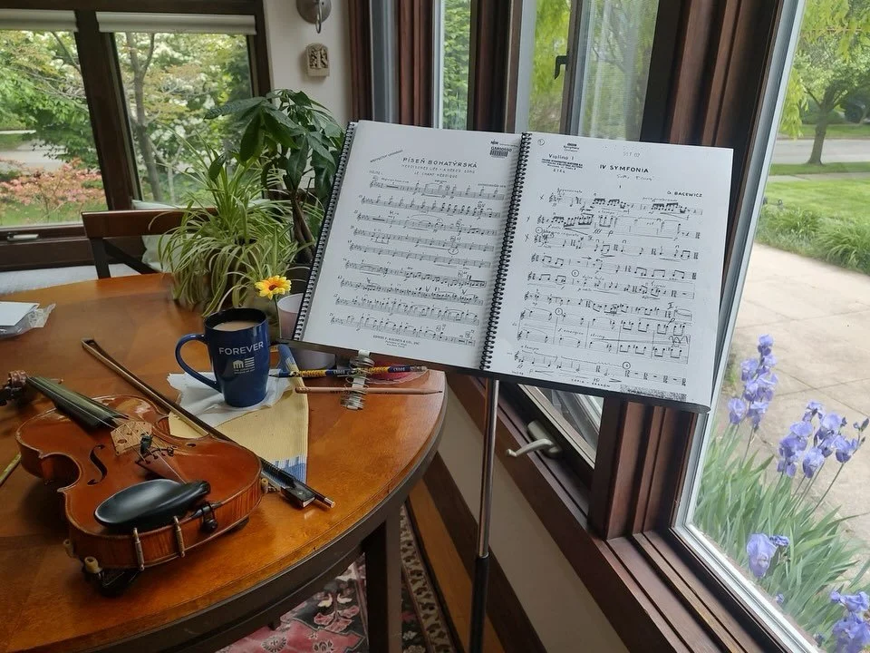 Whether it&rsquo;s a gorgeous spring afternoon and their dog wants a walk, or it&rsquo;s Game 4 of the Eastern Conference Finals, or their cat demands attention, TCO musicians always make sure they are prepared for the first rehearsal of the week. #b