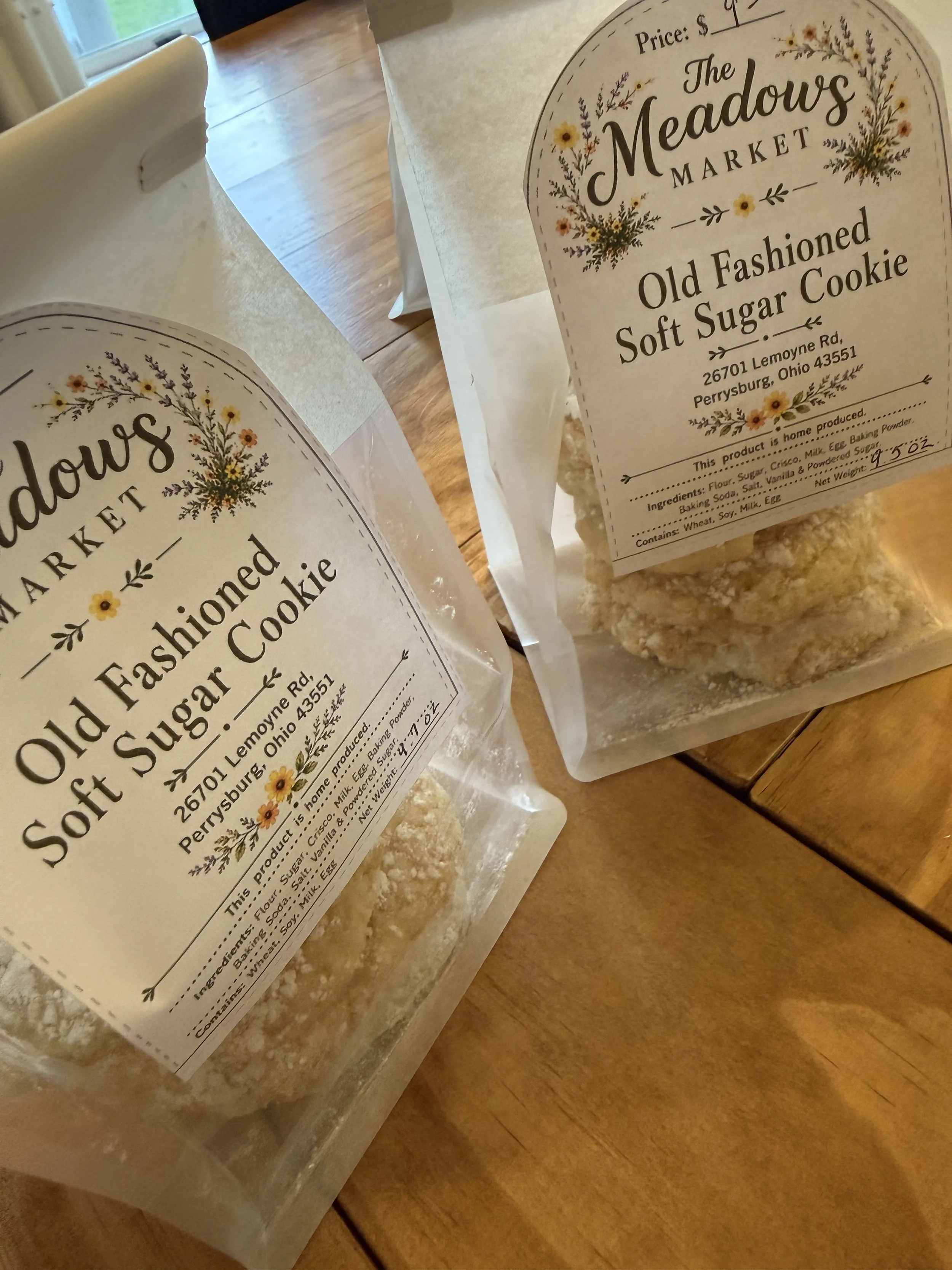 Old Fashioned Soft Sugar Cookies - 2 Dozen