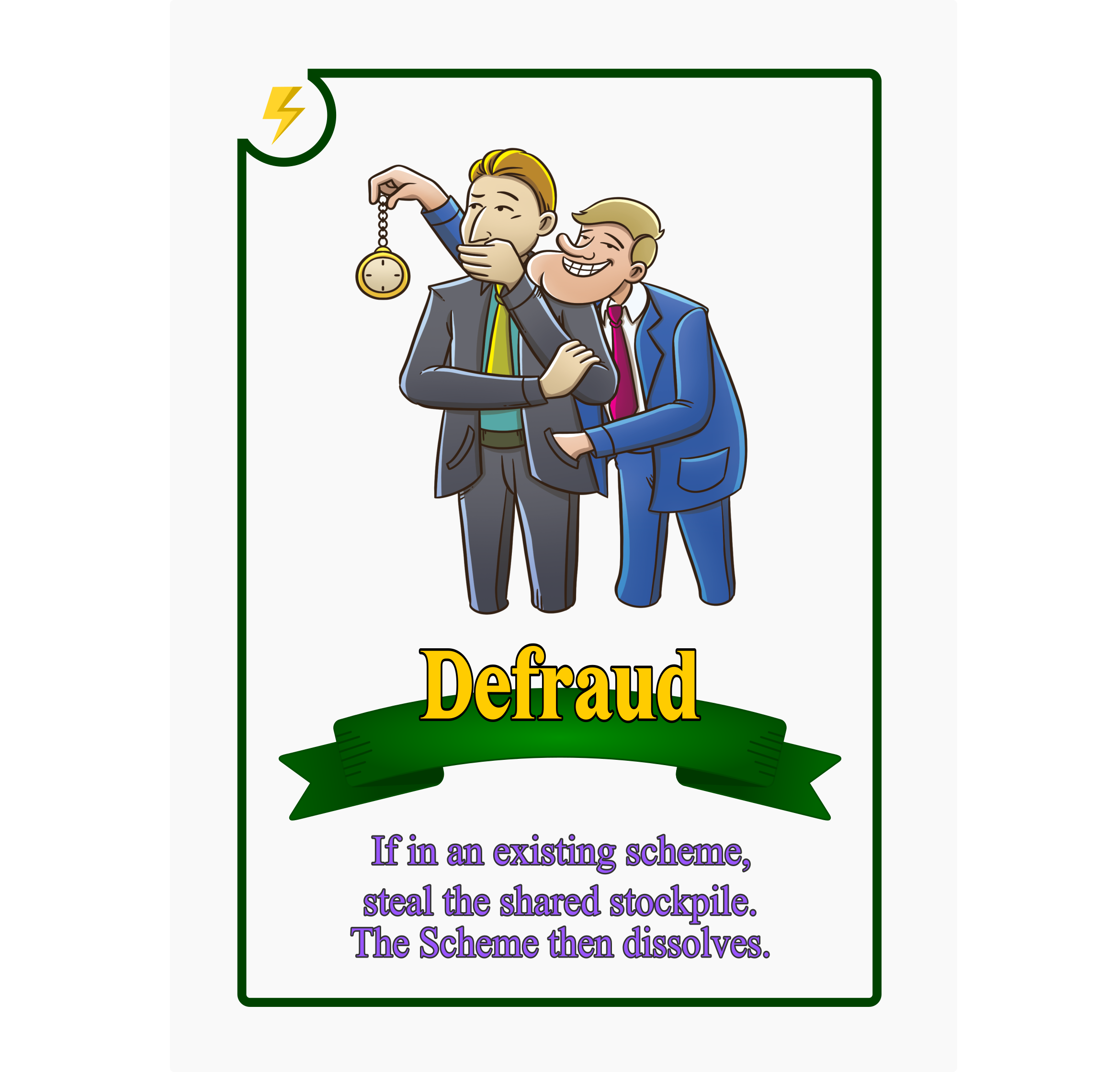a playing card showing a guy pick pocketing a victim