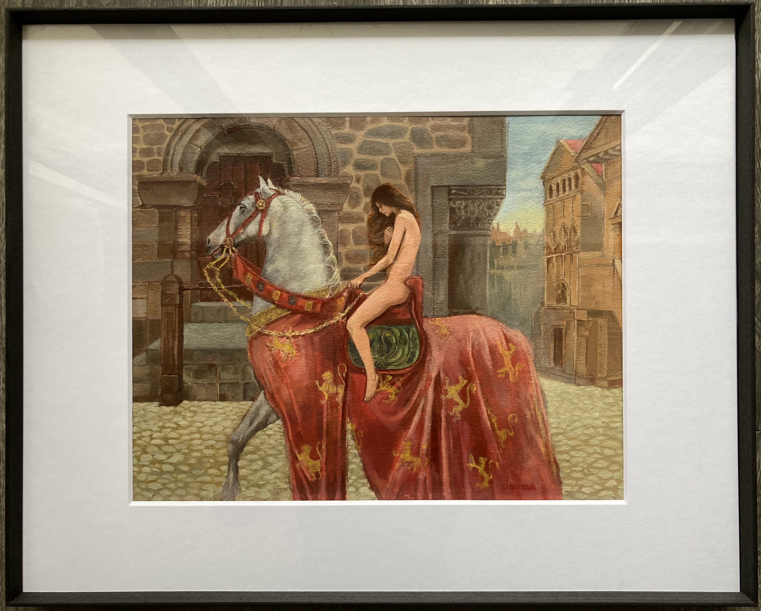A repro painting of Lady Godiva