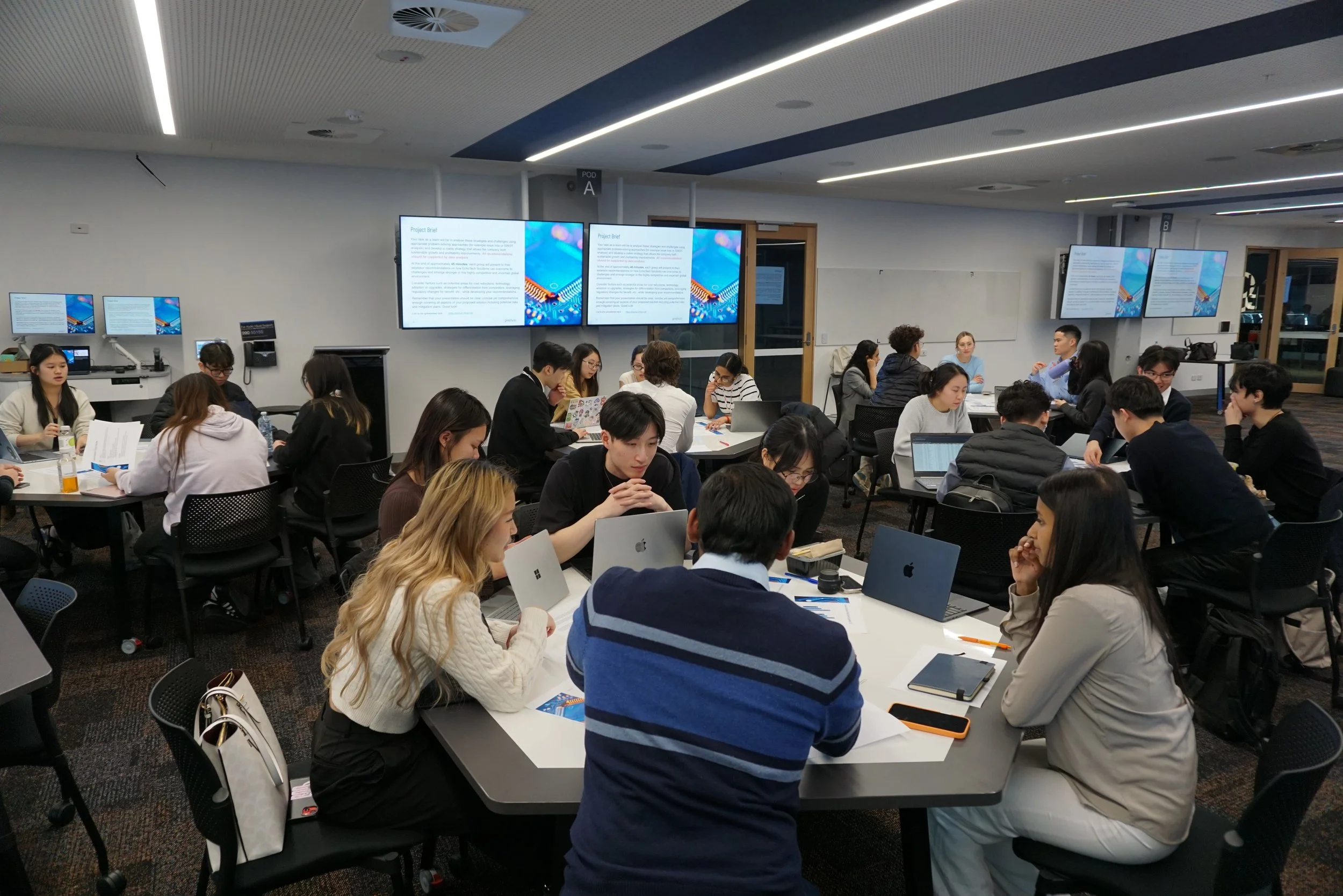CCA 2025 Protiviti Mock Interview: students doing activity
