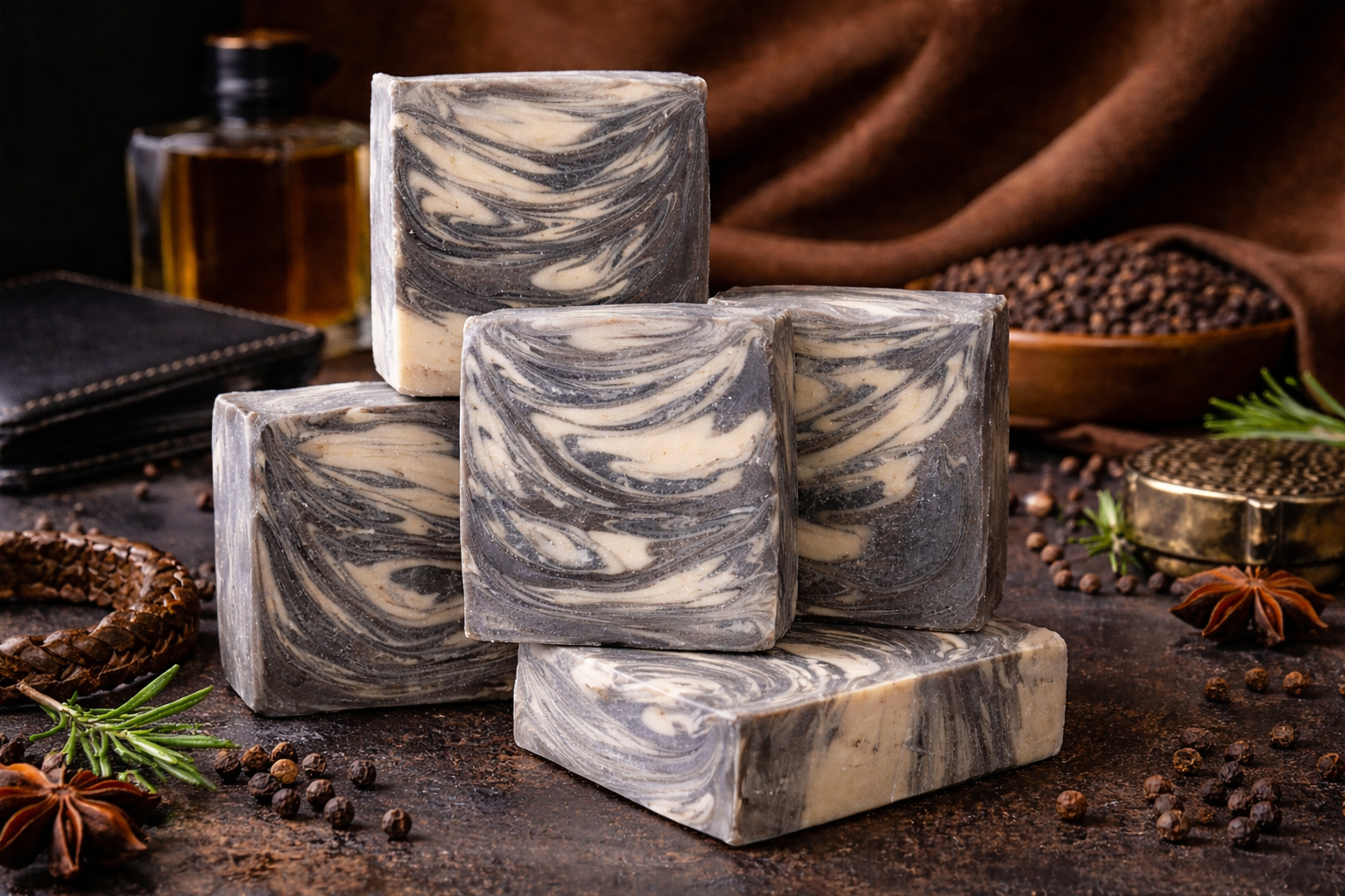 Black Pepper & Suede Men's Luxe Bar