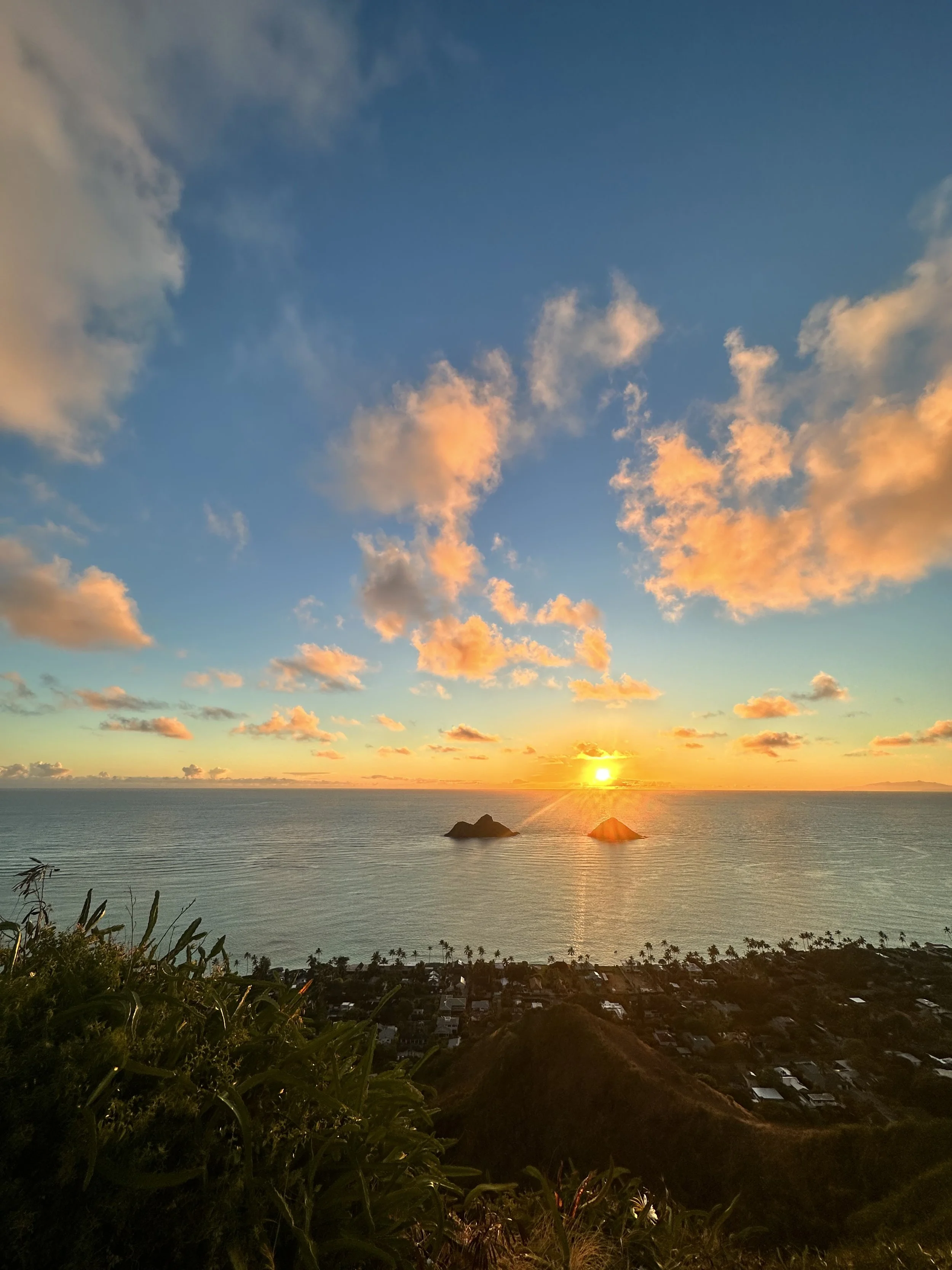 Sunrise at Lanikai Pillbox
