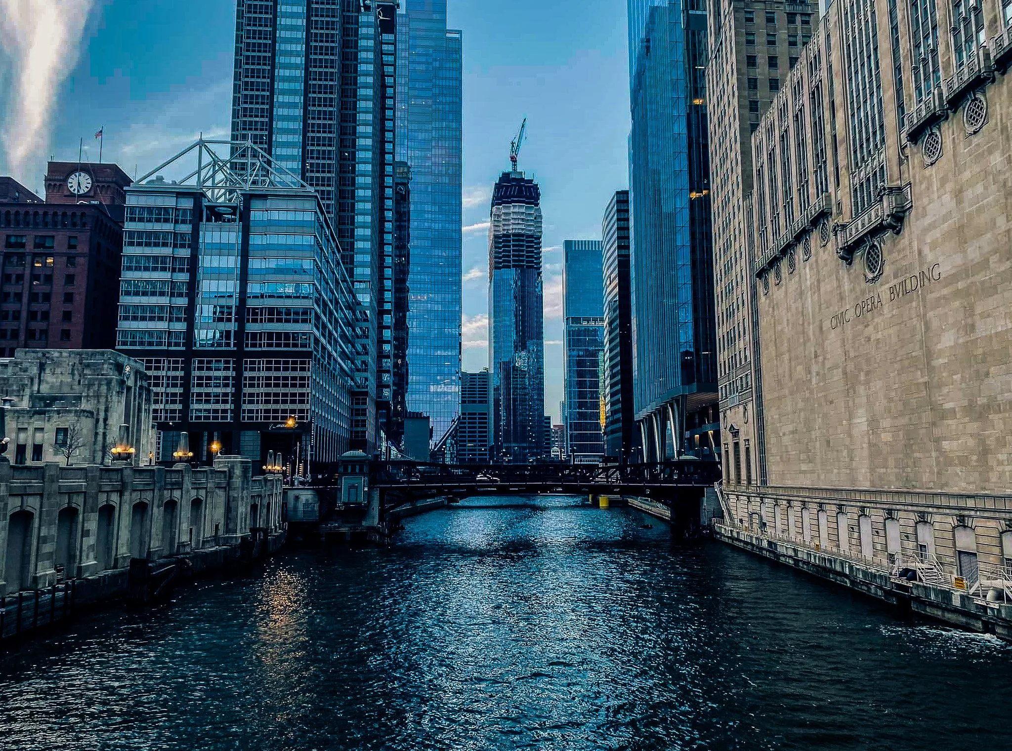 Chicago River in Downtown Chicago, Il