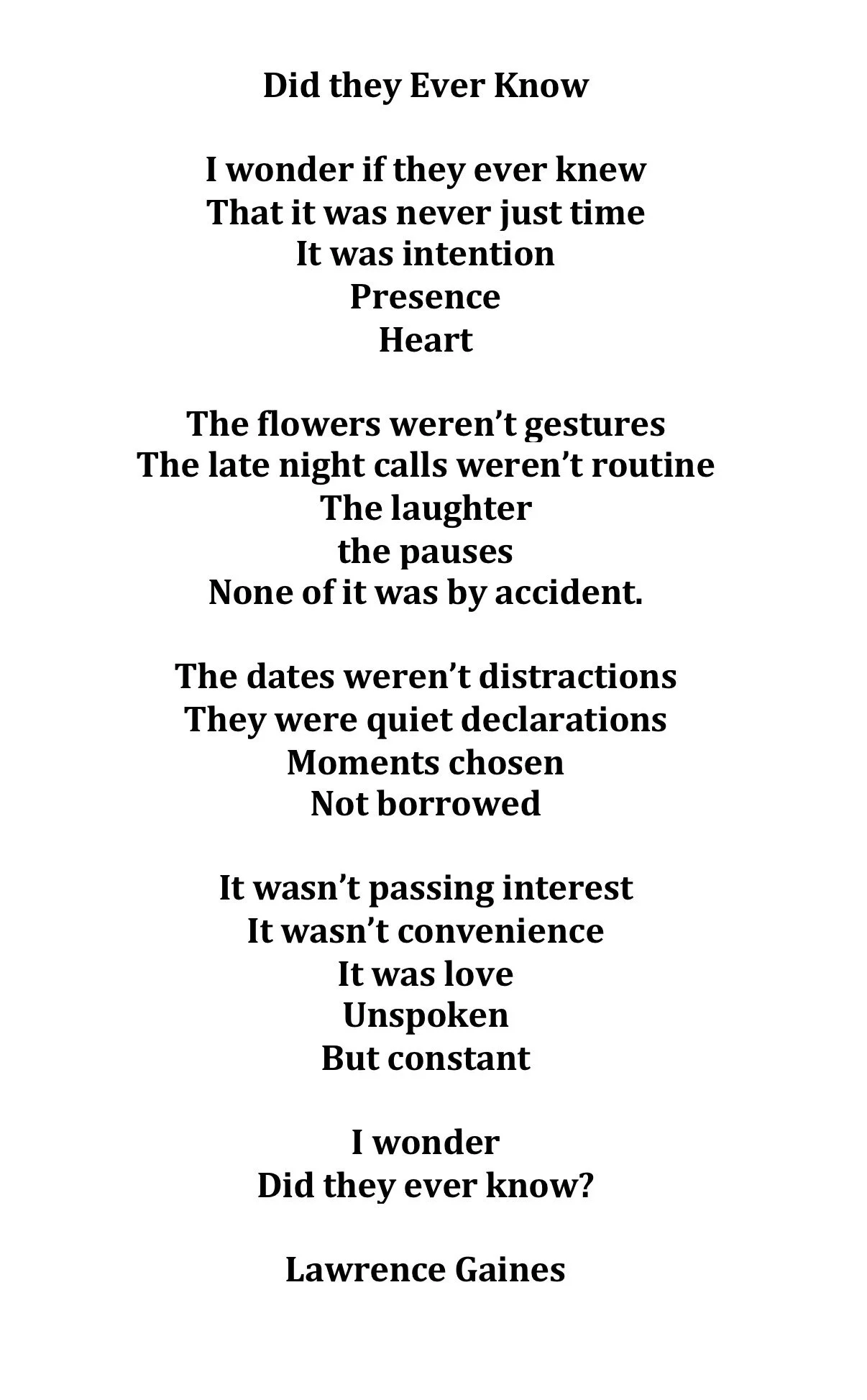 Subtle moments that mean the most. L.G.