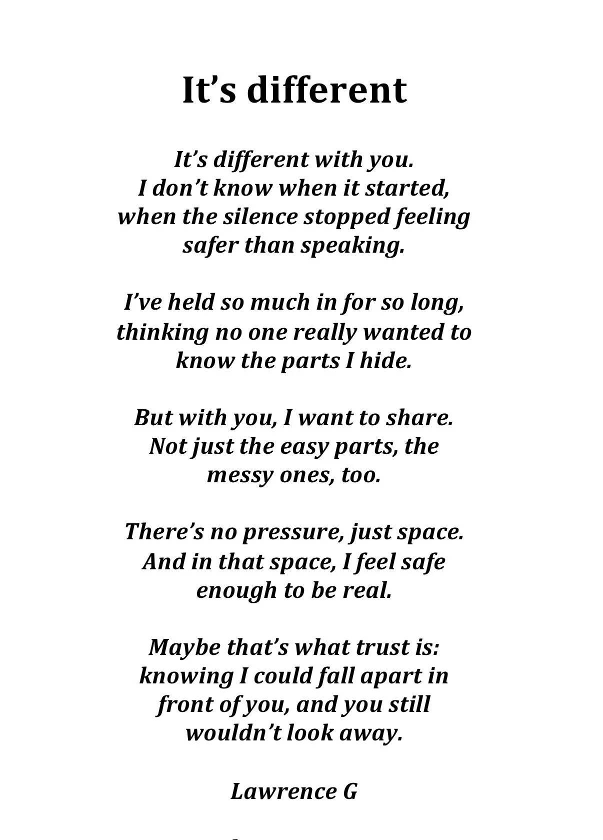 Vulnerability and emotional security. L.G.