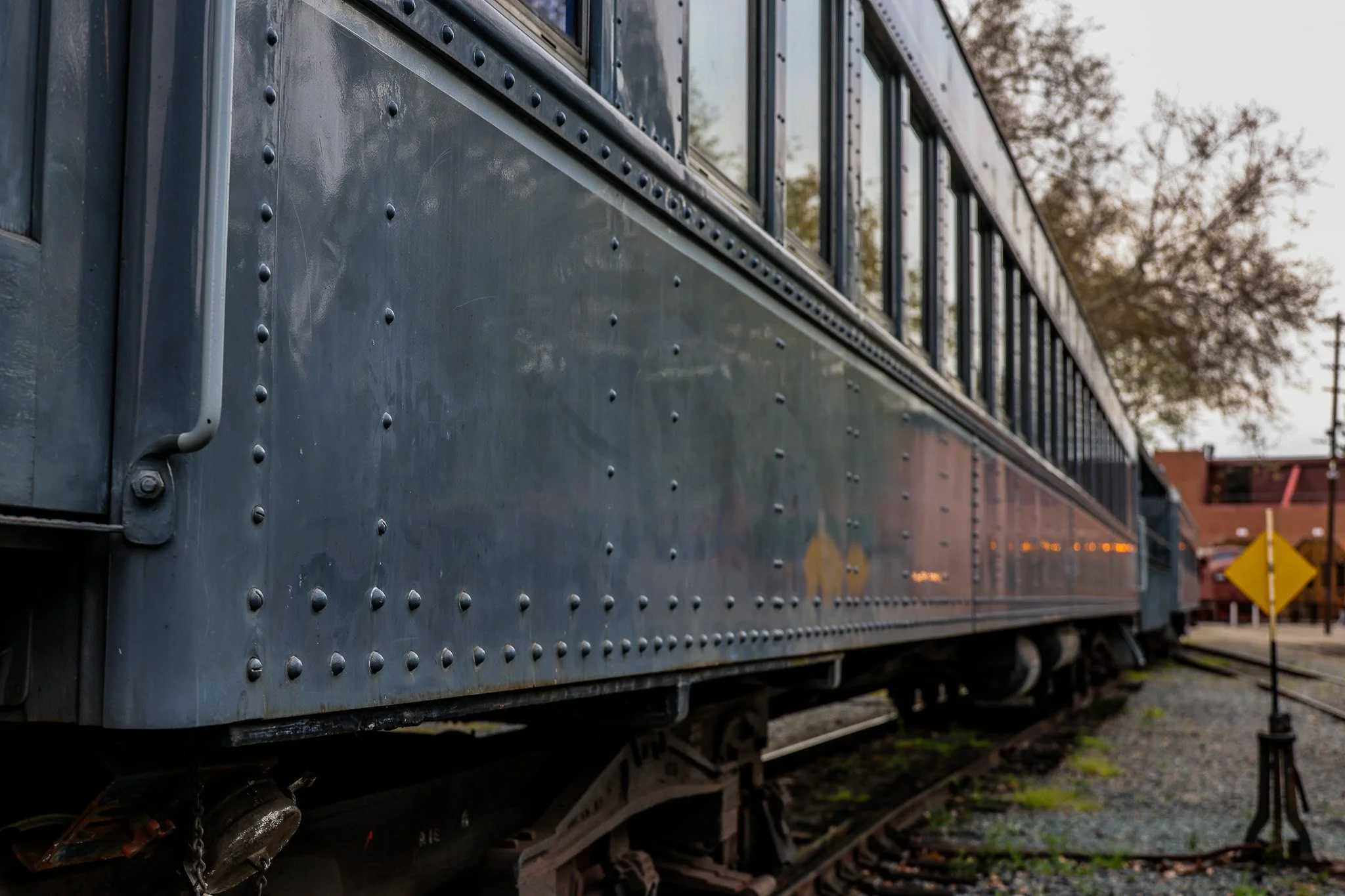 Passenger train in Old Town Sacramento, Ca