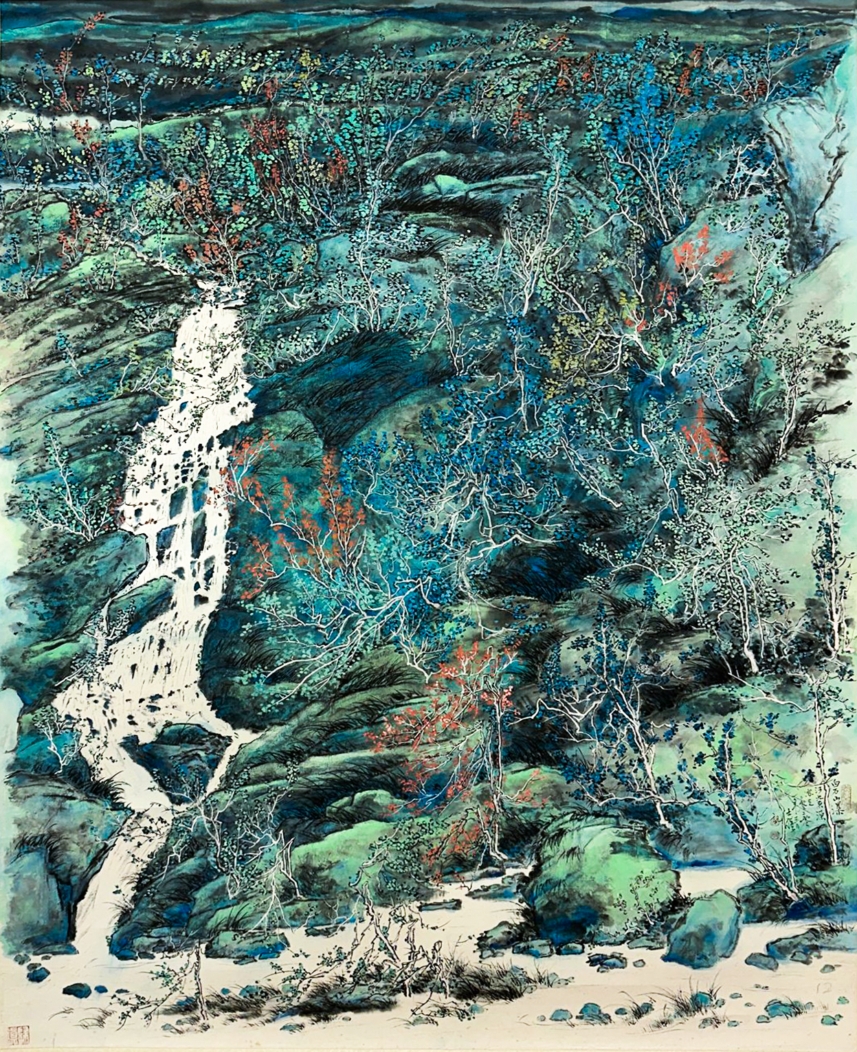 Baishi Mountain Waterfall《白石山瀑》