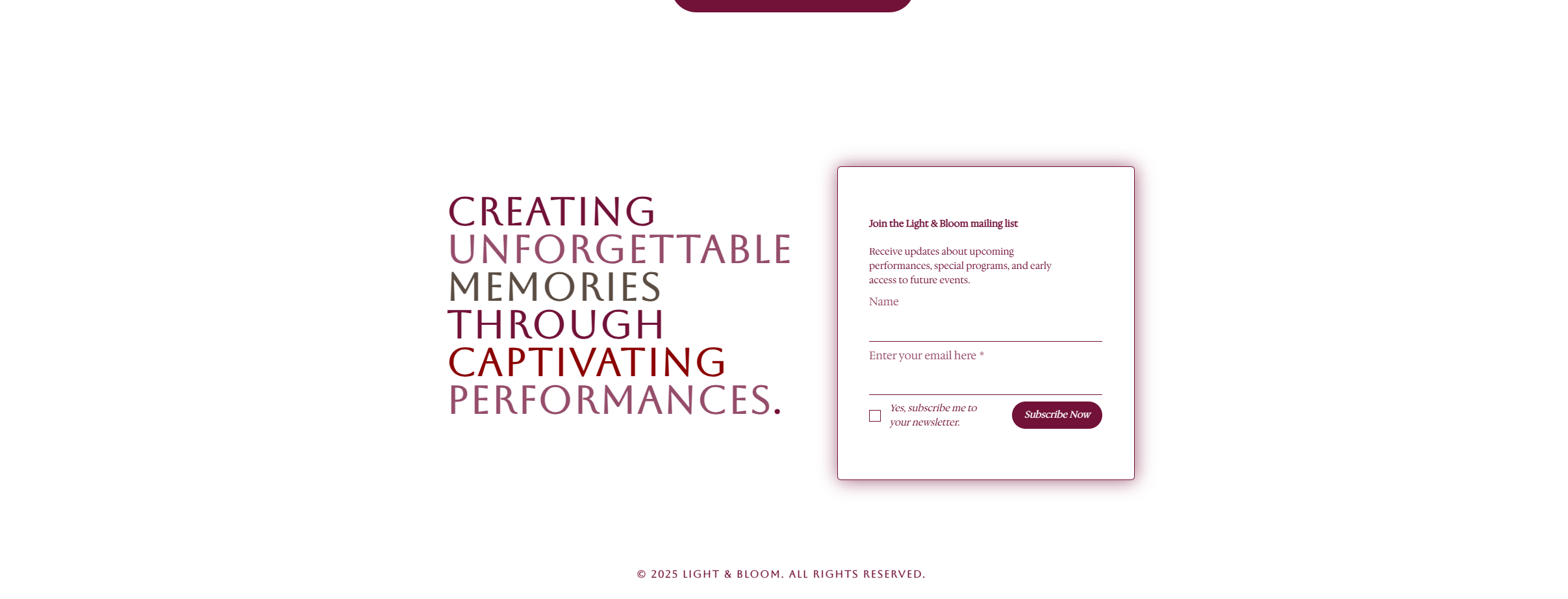 Elegant website design for musicians, performances, and artistic storytelling.png