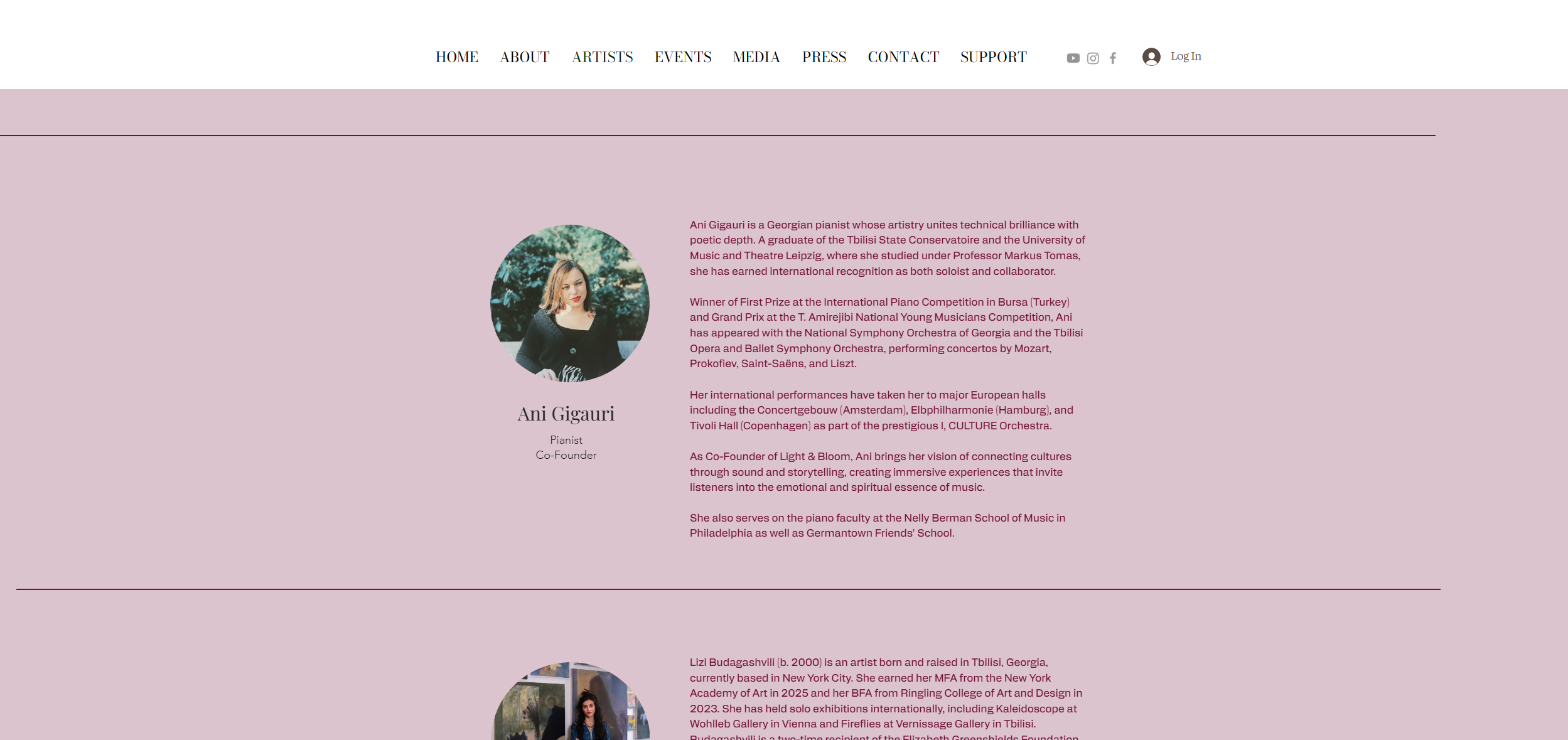 Responsive concert platform website showcasing immersive musical experiences.png
