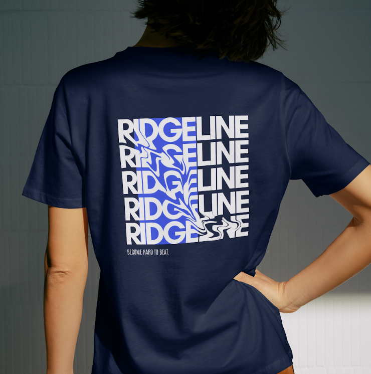 Ridgeline Graphic Tee - Unisex Midnight Blue.png