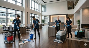 Commercial building and janitorial cleaning service by Uncle Cleaner
