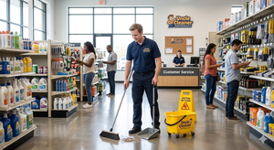 Specialized retail, bank, school and business cleaning services by Uncle Cleaner