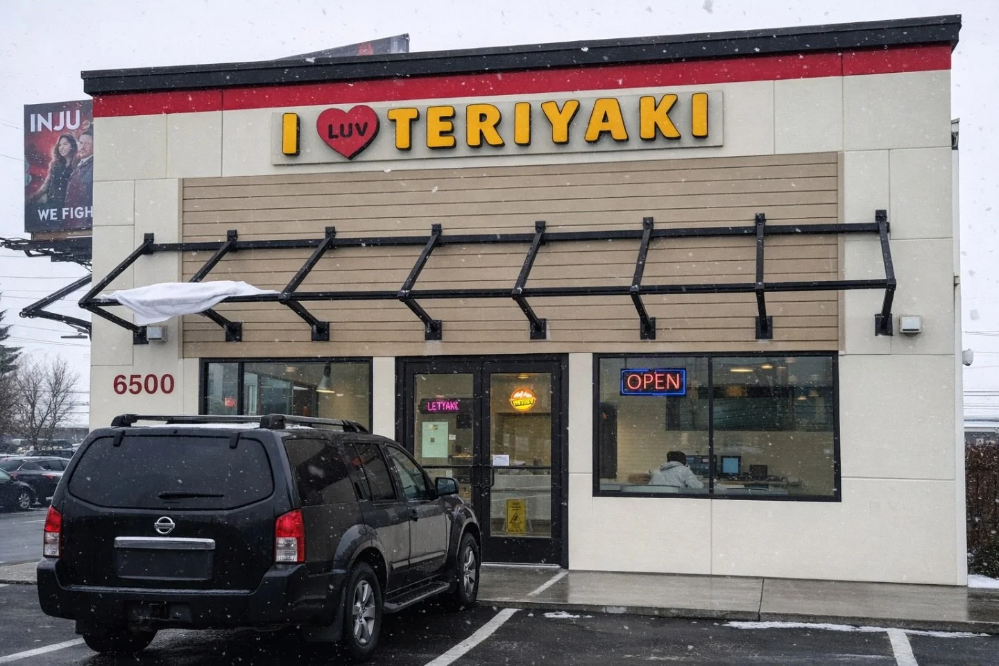 A little snow made everything look premium ❄️
Same fire food, every single day 🔥 4 days ago taken pic 

📍6500 4th Ave S
Seattle, WA 98108

#SeattleEats #iluvteriyaki #GeorgetownSeattle #Foodie