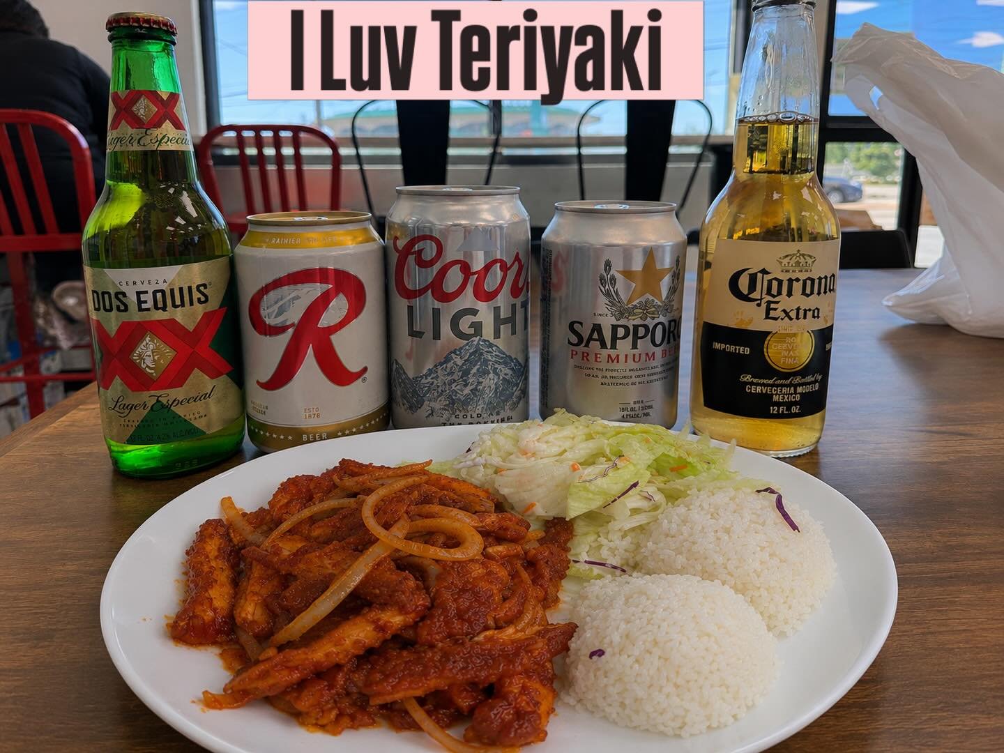 🍺 NOW SERVING BEER at I LUV TERIYAKI 🍺

Come enjoy an ice-cold beer with your favorite teriyaki plates! Hang out with us! 
Featuring Japanese classics, lagers, IPA and local favorites.

📍 I LUV TERIYAKI &ndash; Georgetown Seattle

And stay tuned&h