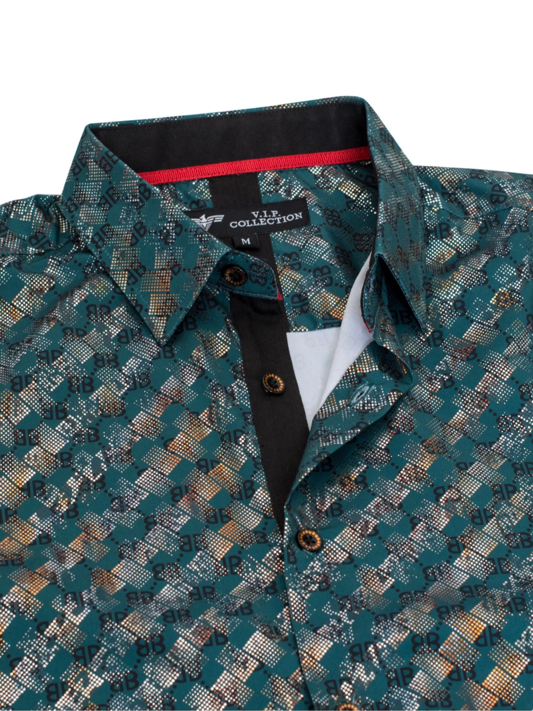Green Button Up
