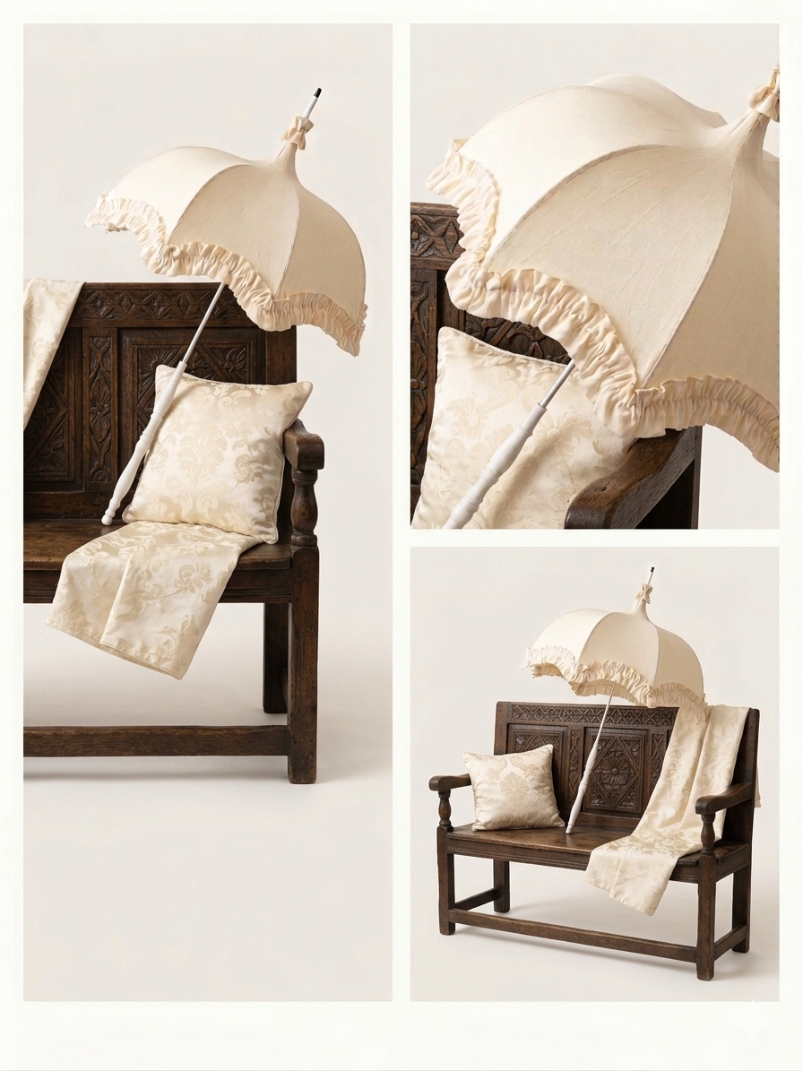 Strolling in the Park- in Cream