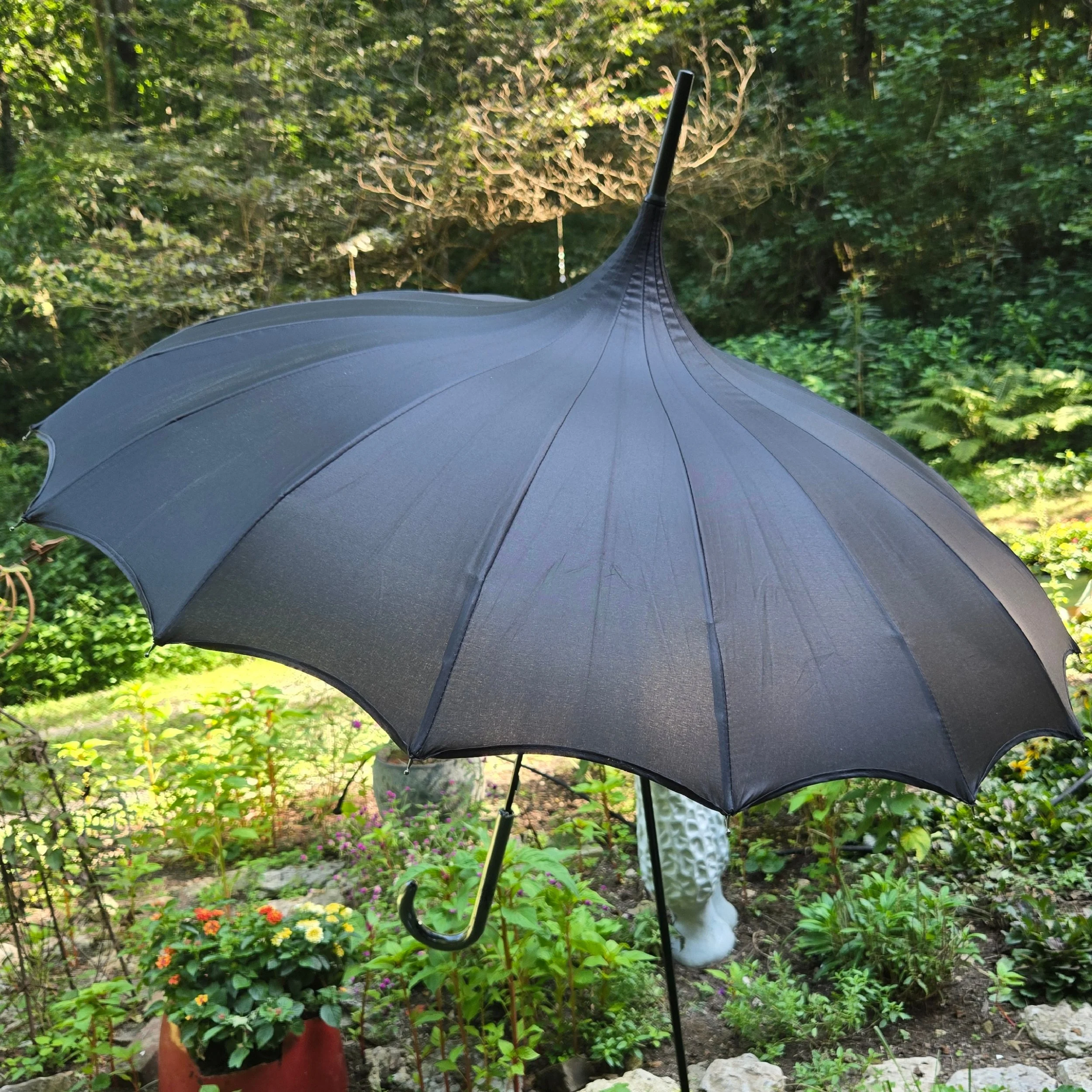 Enchanted Black Pagoda Parasol