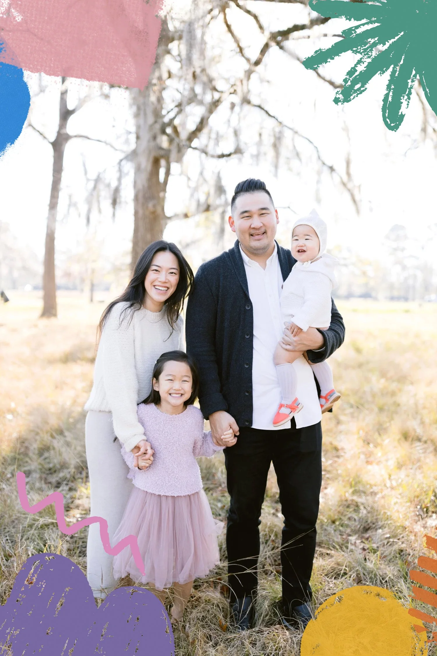 Portrait of Dr. Kwak and his family