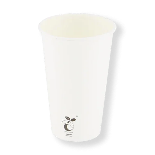 12oz White Bio Cup 80mm