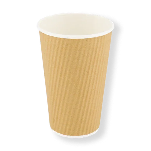 16oz Brown Ripple Cup 90mm