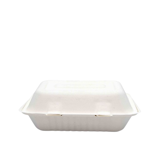 9" X 6" X 3" SUGARCANE CLAMSHELL