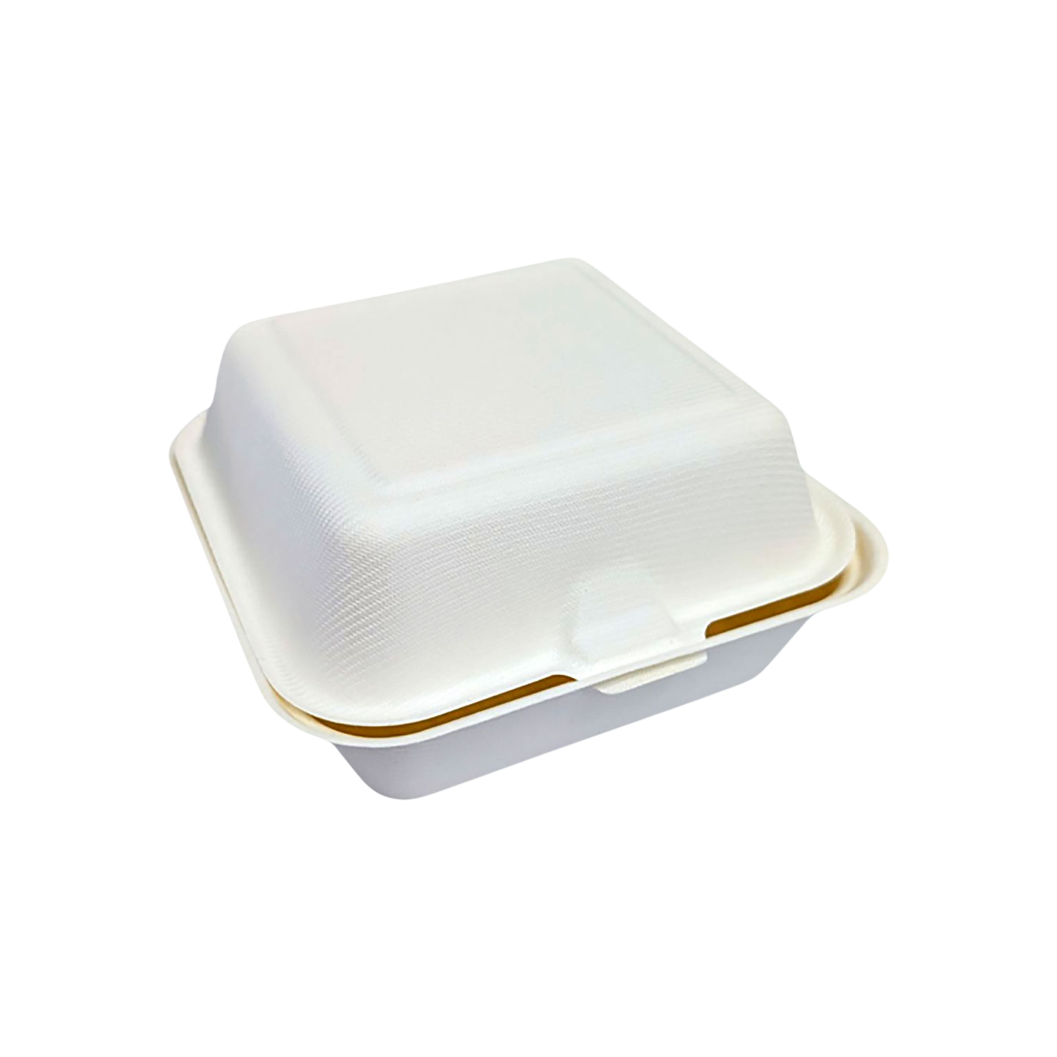 6" X 6" X 3" SUGARCANE CLAMSHELL