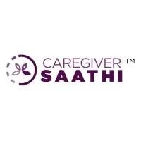 Caregiver Saathi logo with a circular leaf and plant design