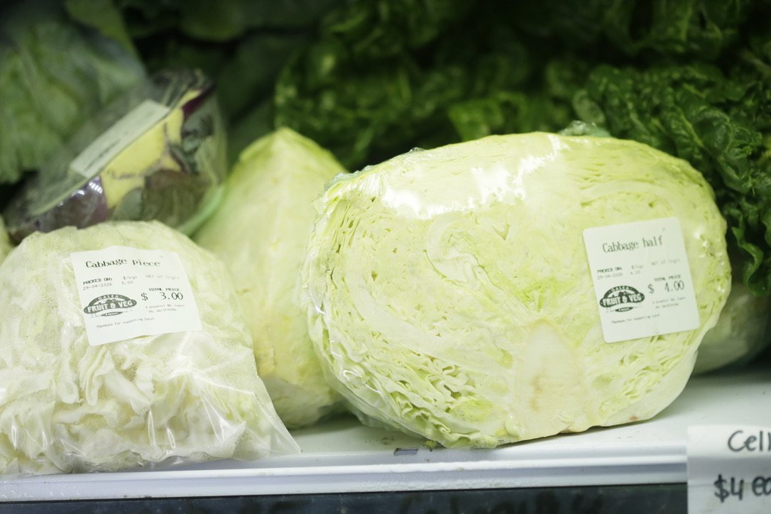 Cabbage $6 Each