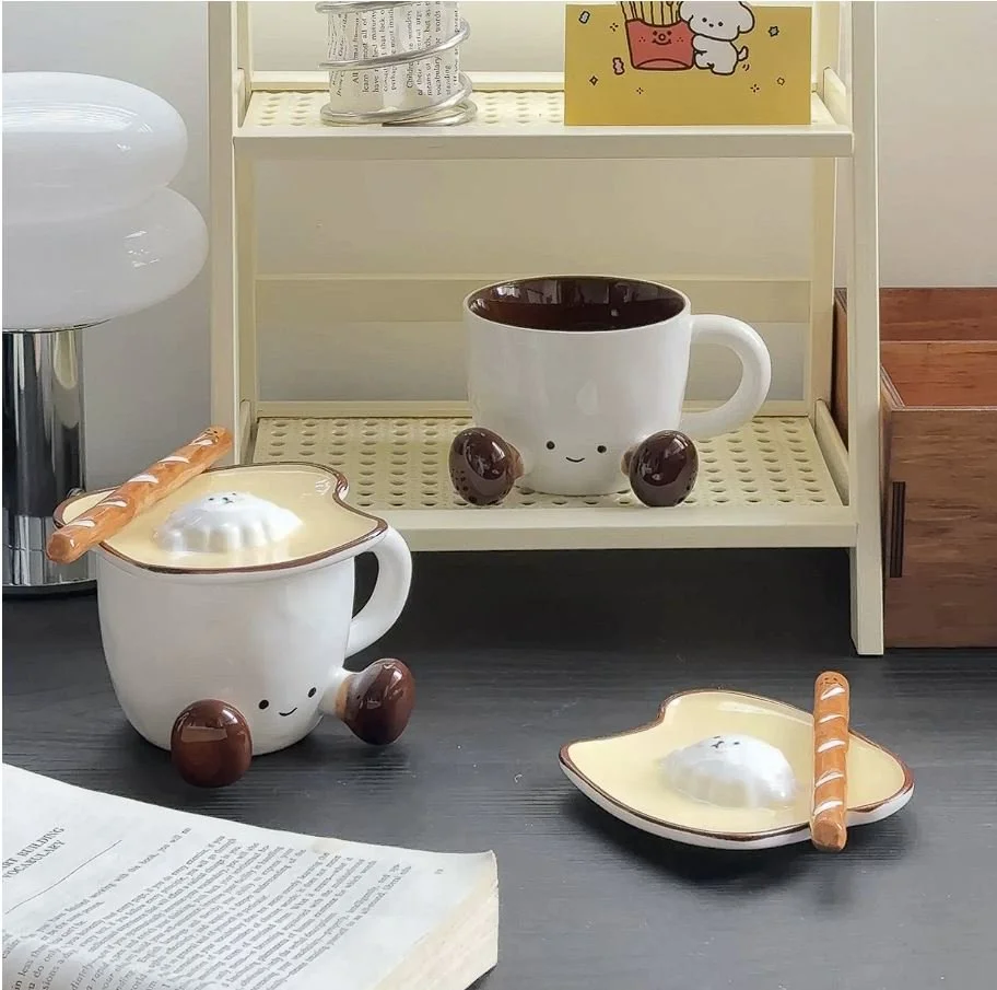 Toast Buddy Ceramic Mug Set