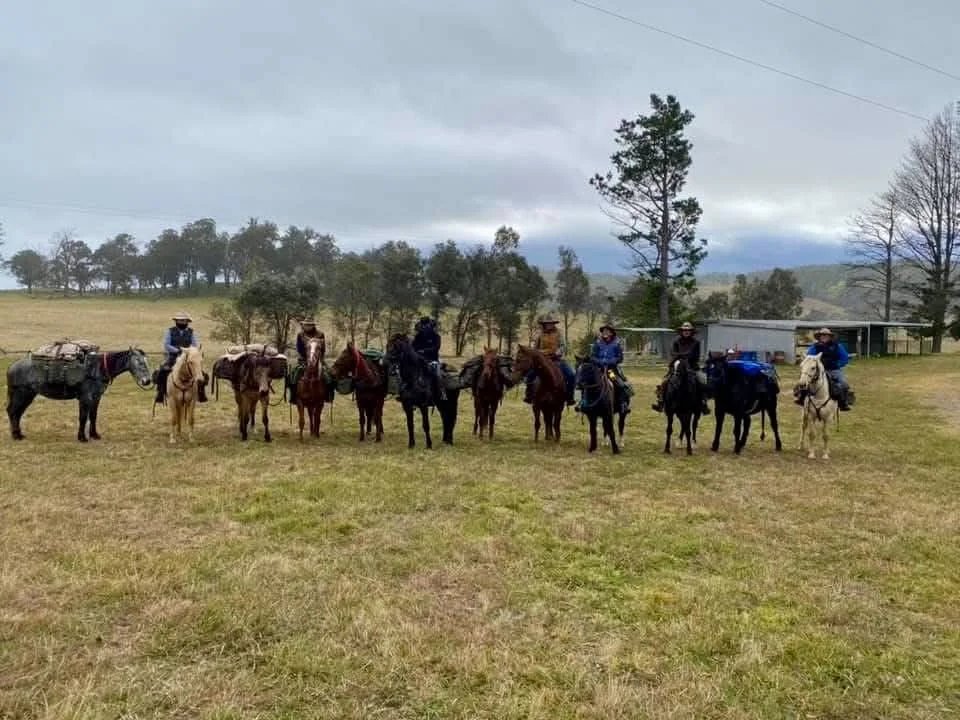 Kate Young Packsaddling with friends, riding 290km