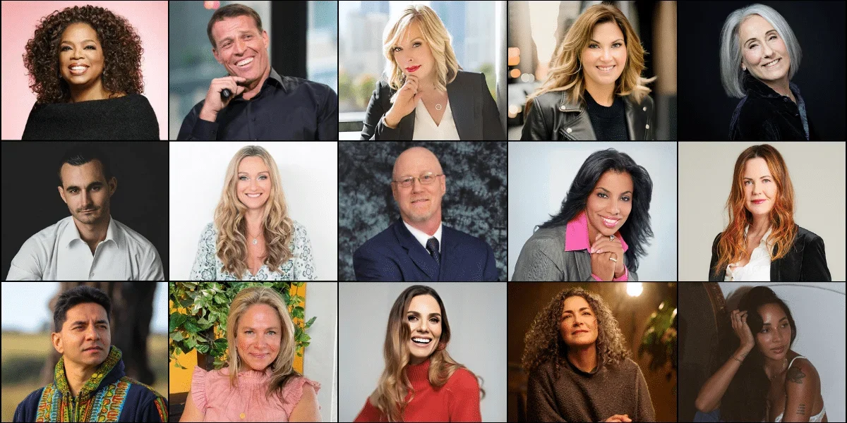 Collage of expert headshots accompanying the 'Empowering Coaches and Nurturing Personal Excellence' feature.
