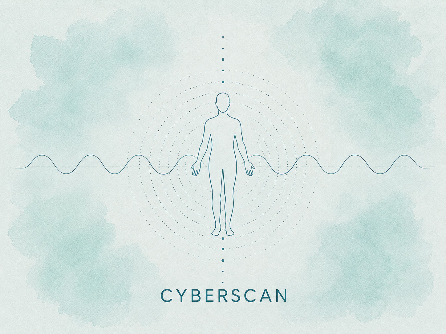Illustration representing CYBERSCAN bioresonance energy scanning.