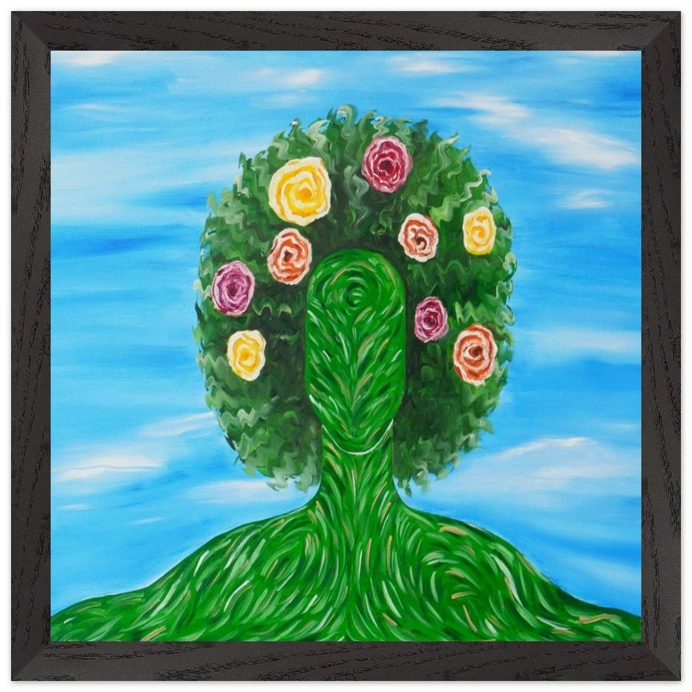 "Full Bloom"- Premium Wooden Framed Poster With Museum-Quality Matte Paper