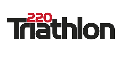 Logo for 220 Triathlon featuring the text '220 Triathlon' with '220' in red and 'Triathlon' in black.
