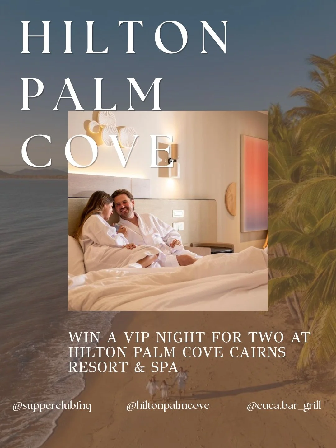 OFF-MENU EXPERIENCE 🏨

Thanks to @hiltonpalmcove Supper Club has a very special OFF-MENU experience.

Win a VIP NIGHT for two at the newest Hilton Hotel, opening February 2027. 🎉

You and a friend will be one of the very first to experience this be