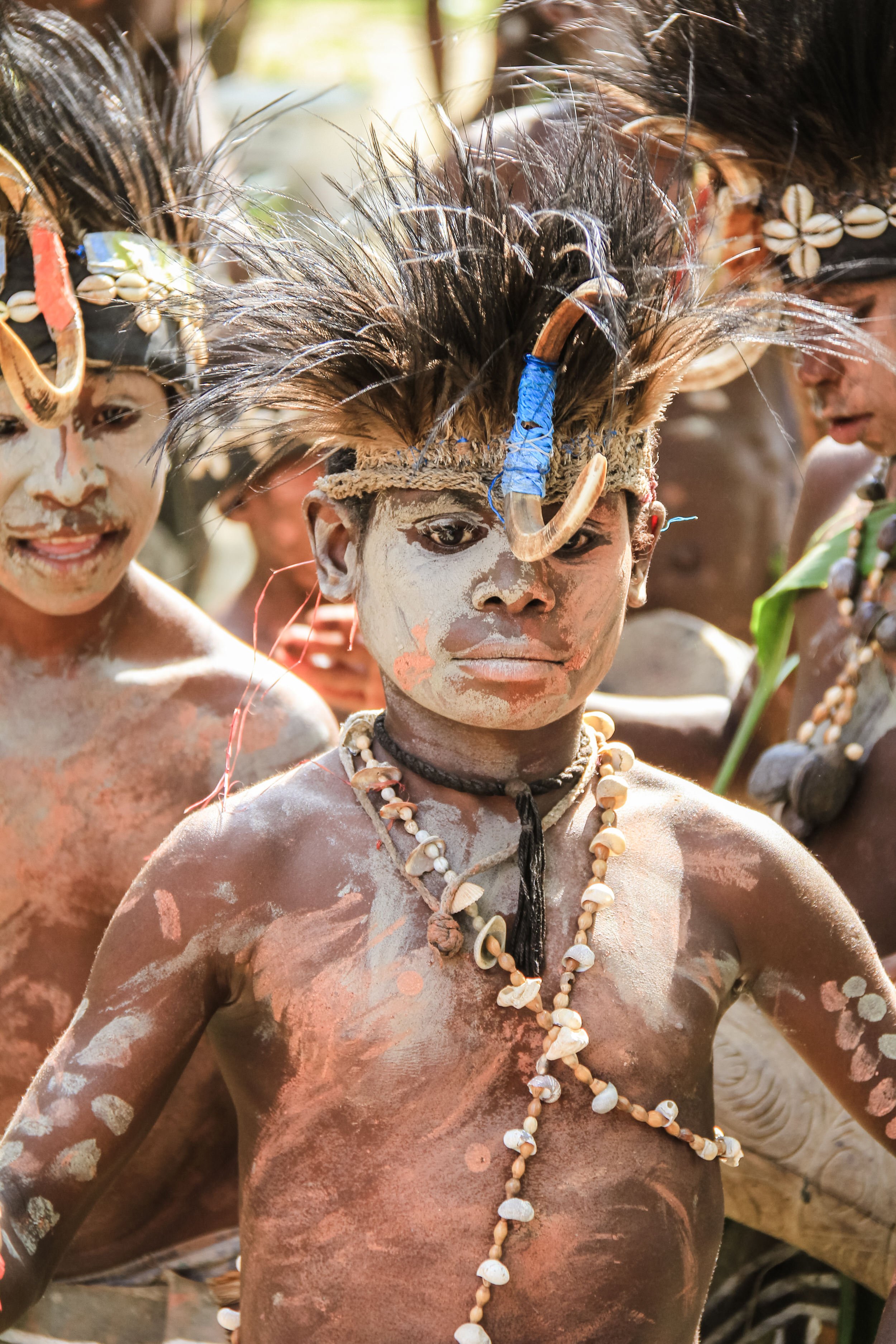 Dancer at Kambaramba on the Sepik River in Papua New Guinea.
