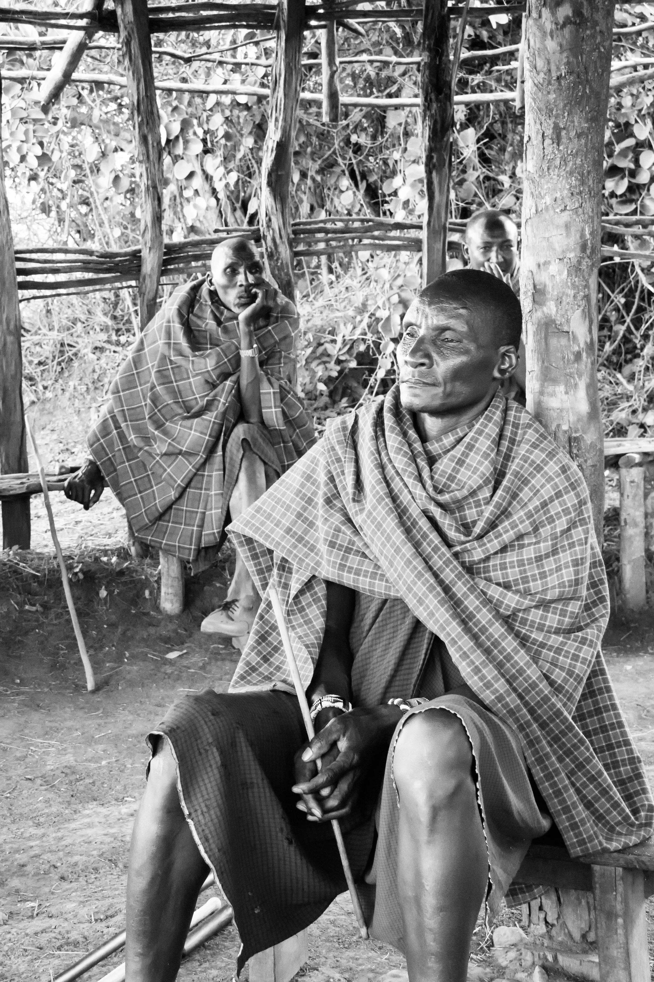 Maasai man in the Masai Mara, Kenya.