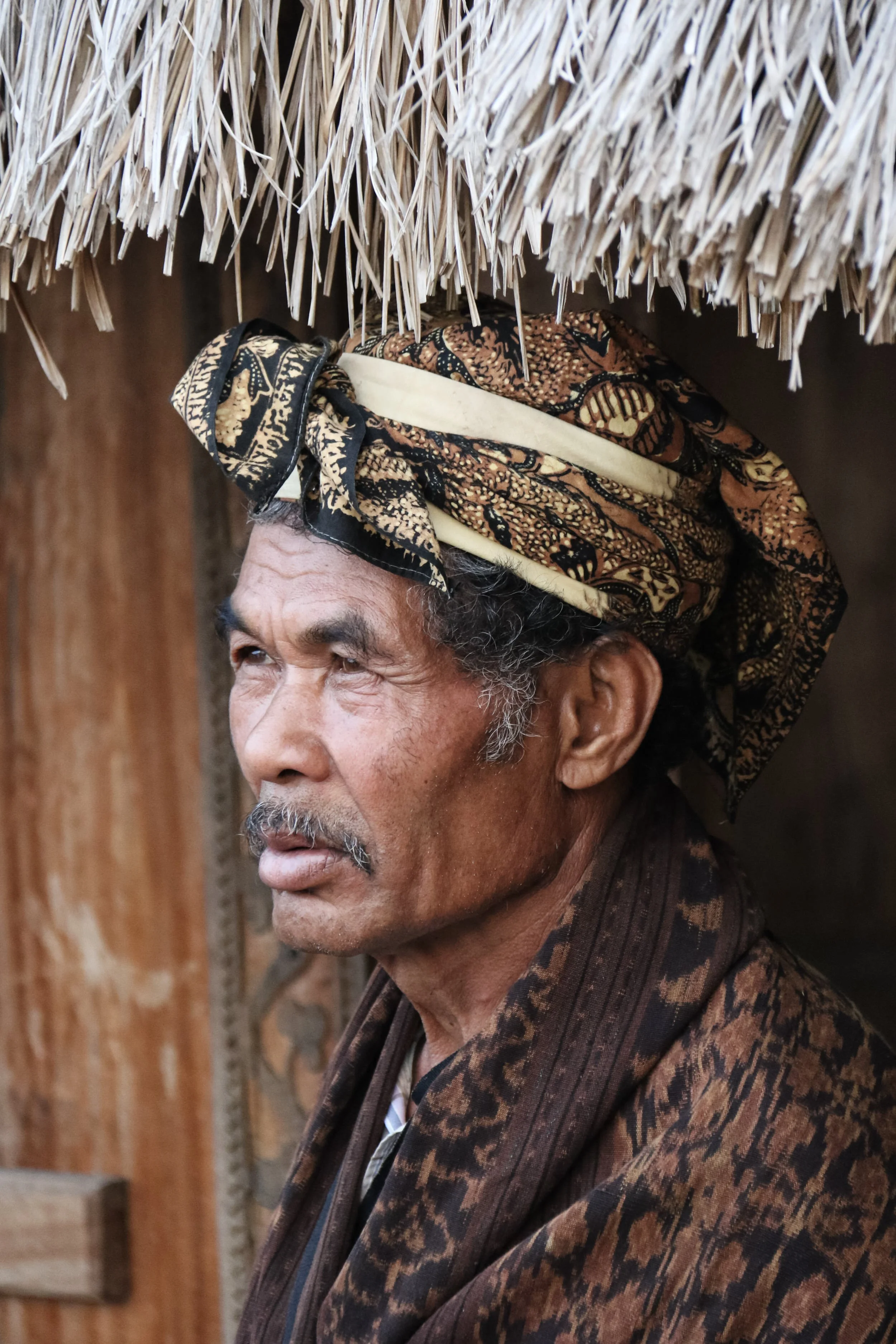 Man at remote Takpala village, Flores Island, East Timor.