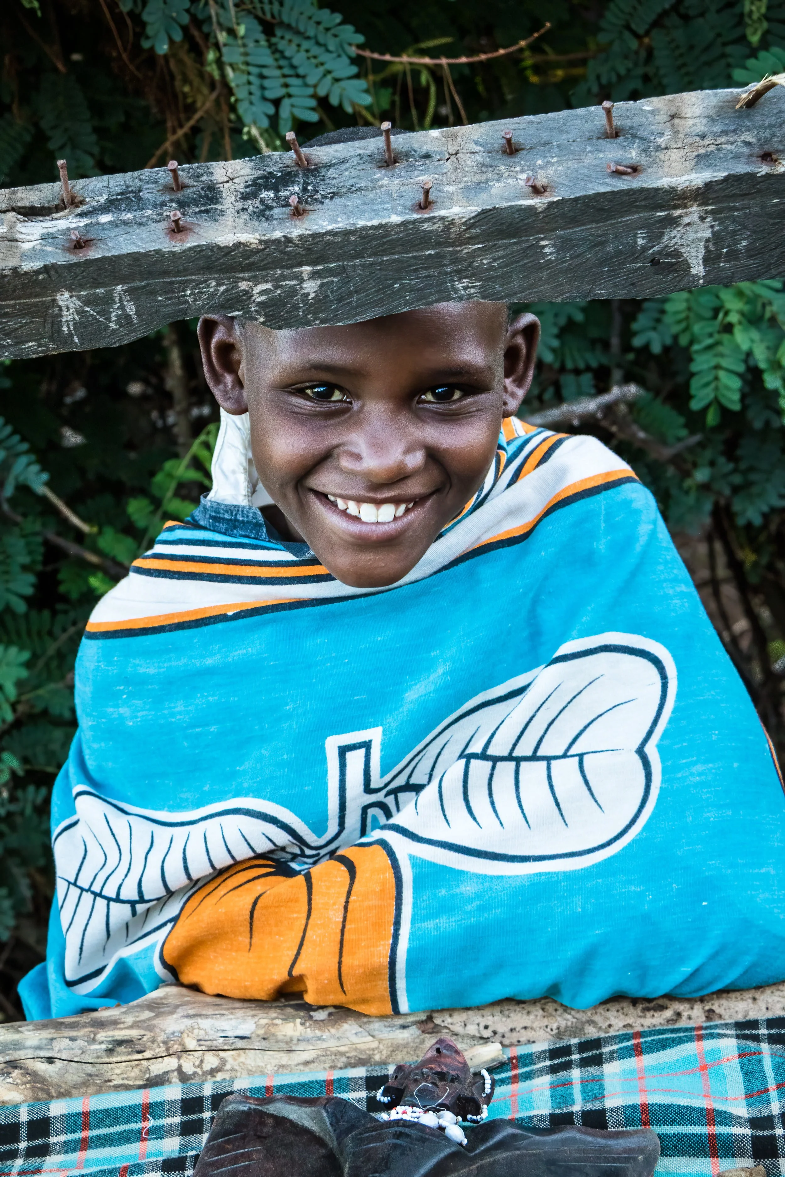 Maasai boy in the Masai Mara, Kenya. 