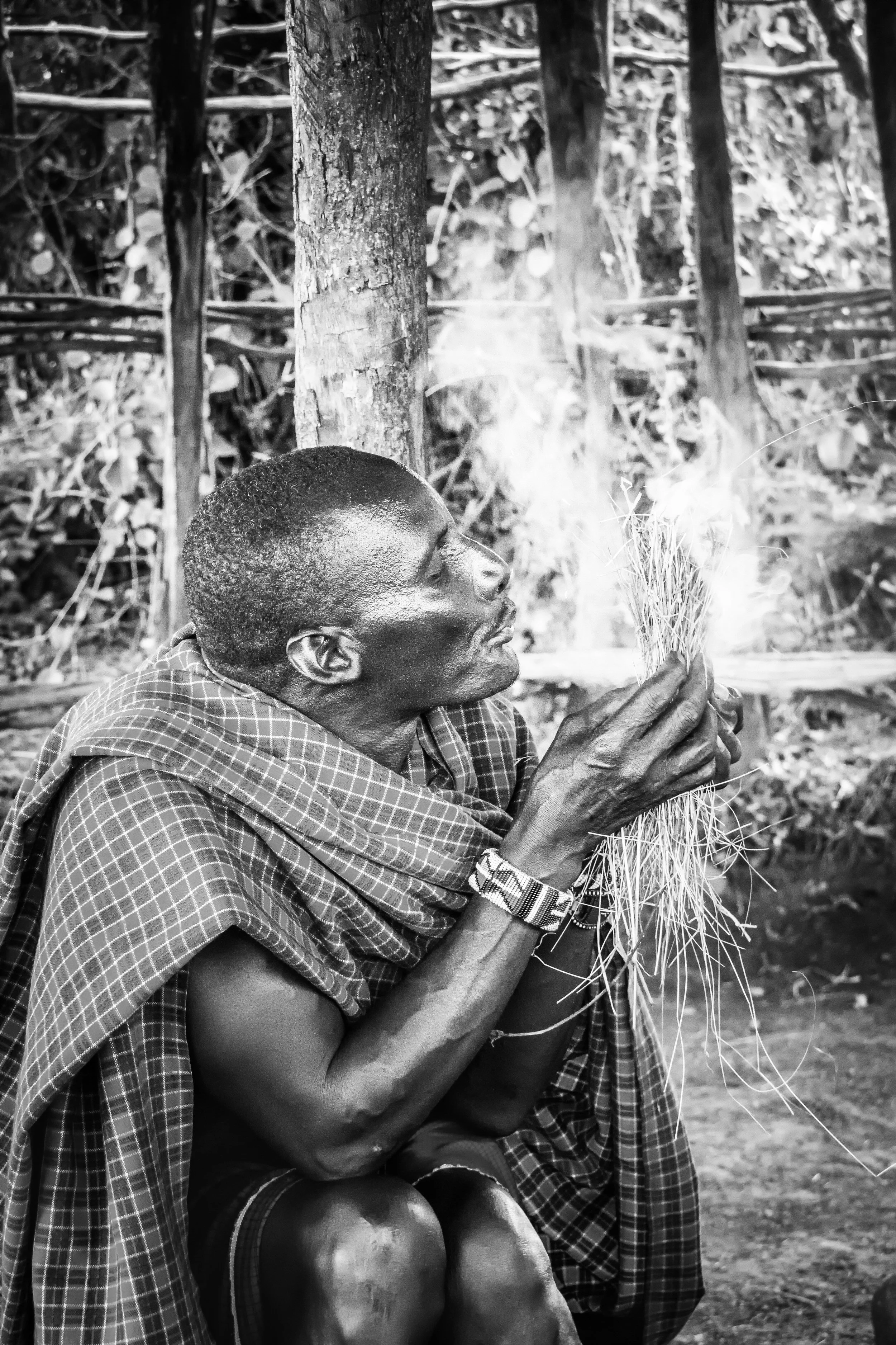 Maasai man in the Masai Mara, Kenya.