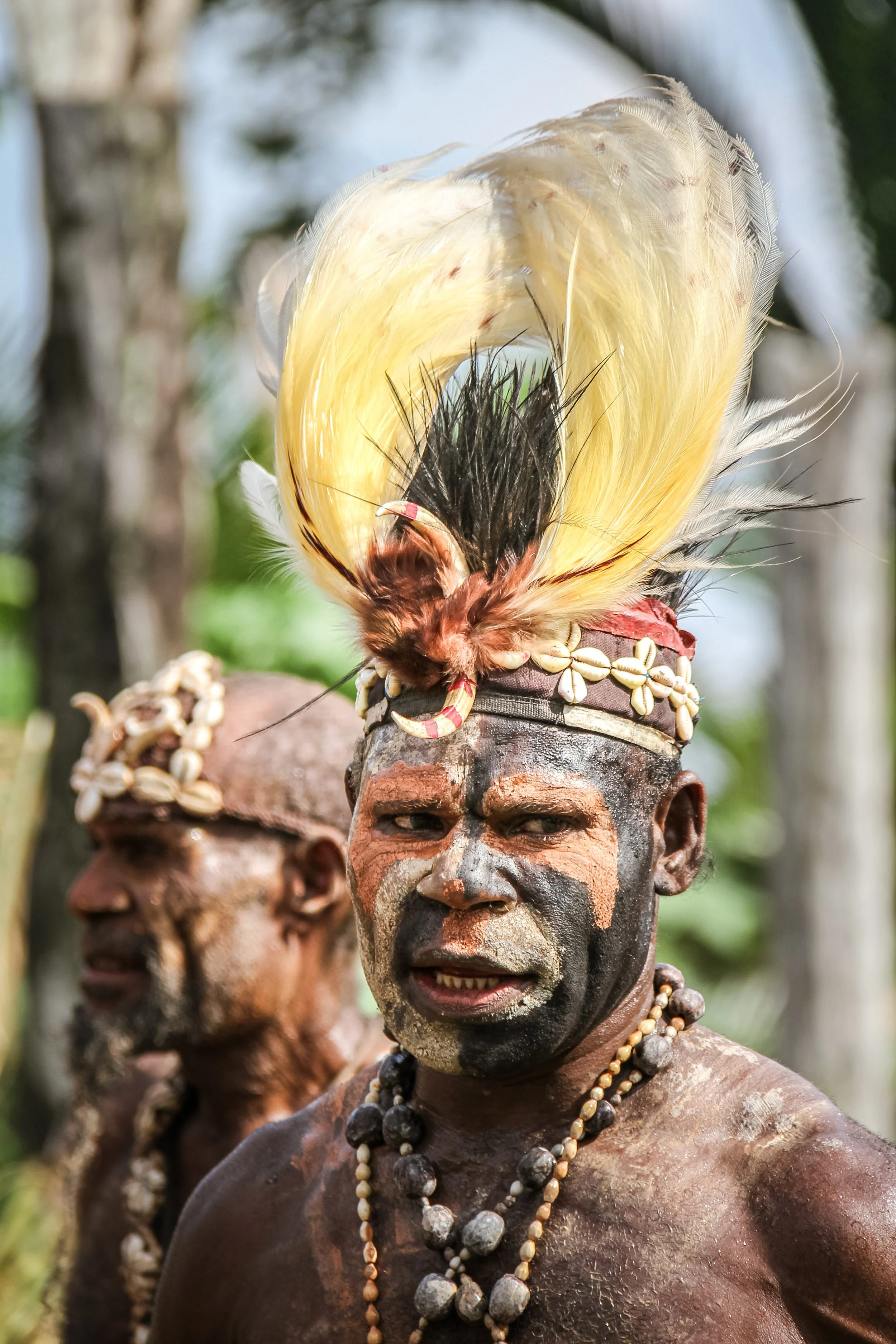 Dancer at Kambaramba on the Sepik River in Papua New Guinea.