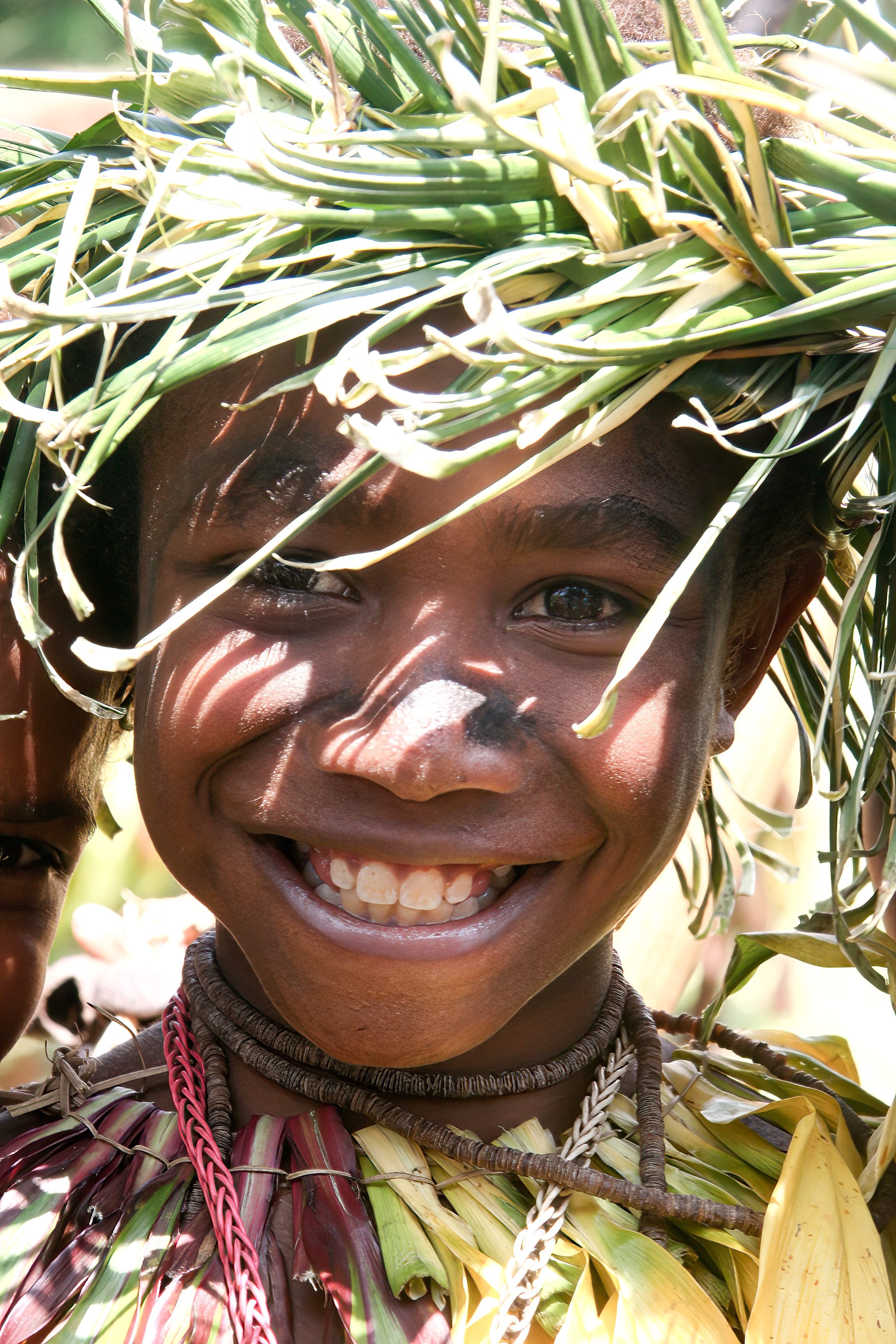 Young dancer at remote Salli village, East New Britain Province, Papua New Guinea.