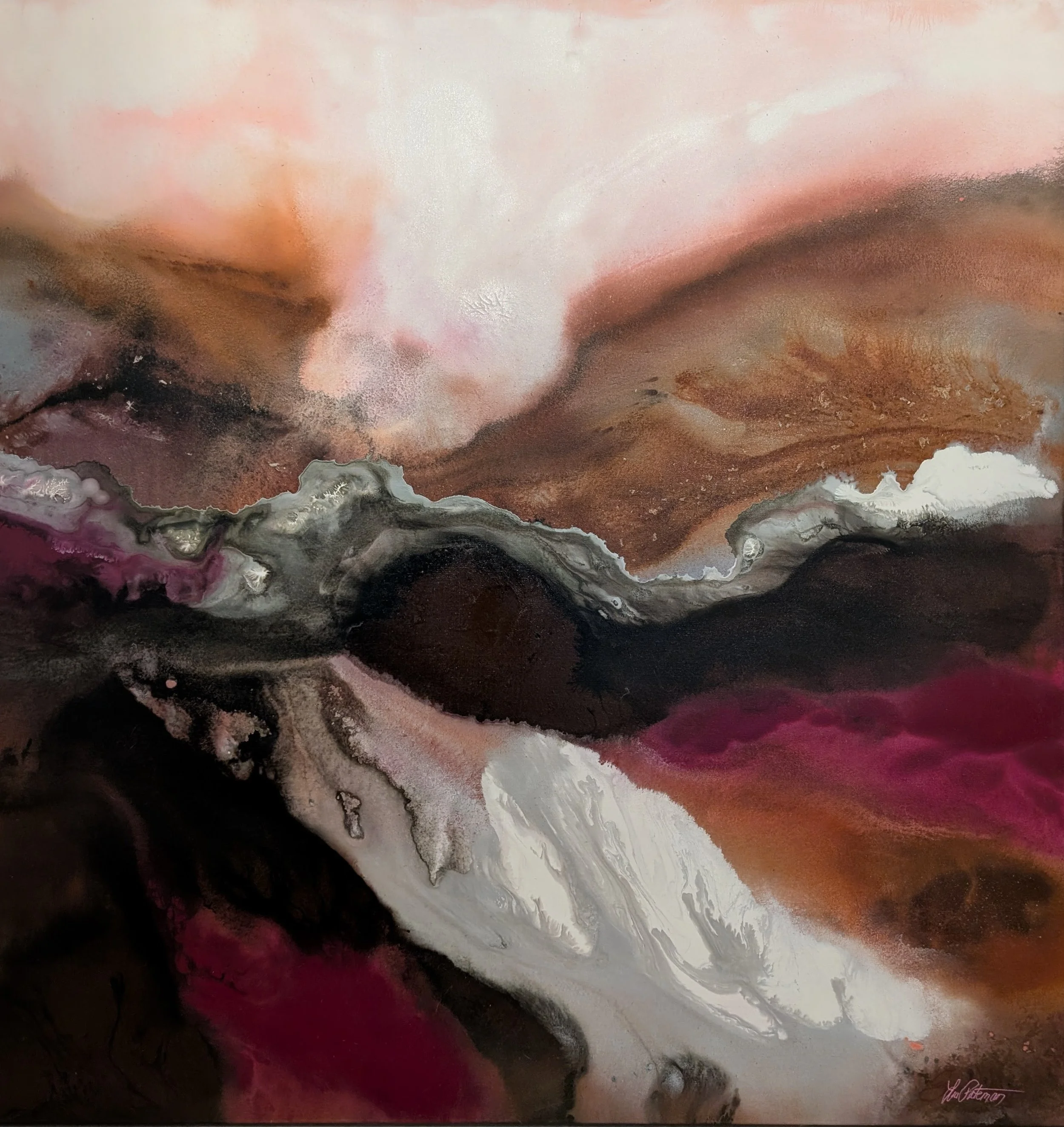 Lea Pateman Raspberry Explosion_Oil On Canvs_127 x 127cm.jpg