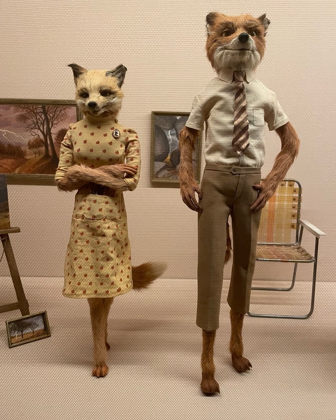 Well worth a visit at the Design Museum. @rosalieesalk #fantasticmrfox @designmuseum #wesanderson