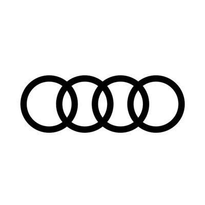 Five interlinked black rings on a white background.