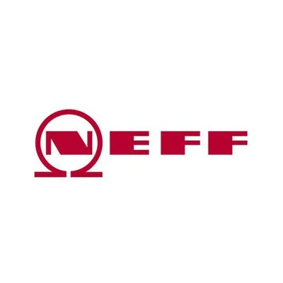 NEFF logo in maroon color with stylized 'N' inside a circle