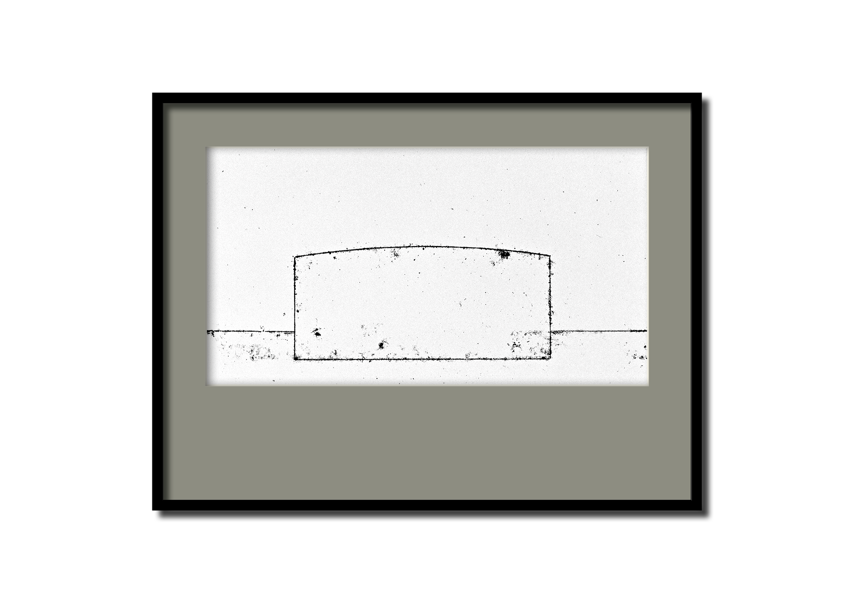 Série Bunkers - Monotype sur papier - 1997 - 50*84 cm
