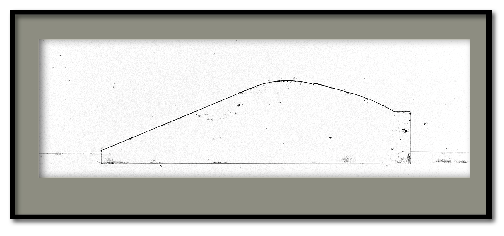 Série Bunkers - Monotype sur papier - 1997 - 20*63 cm