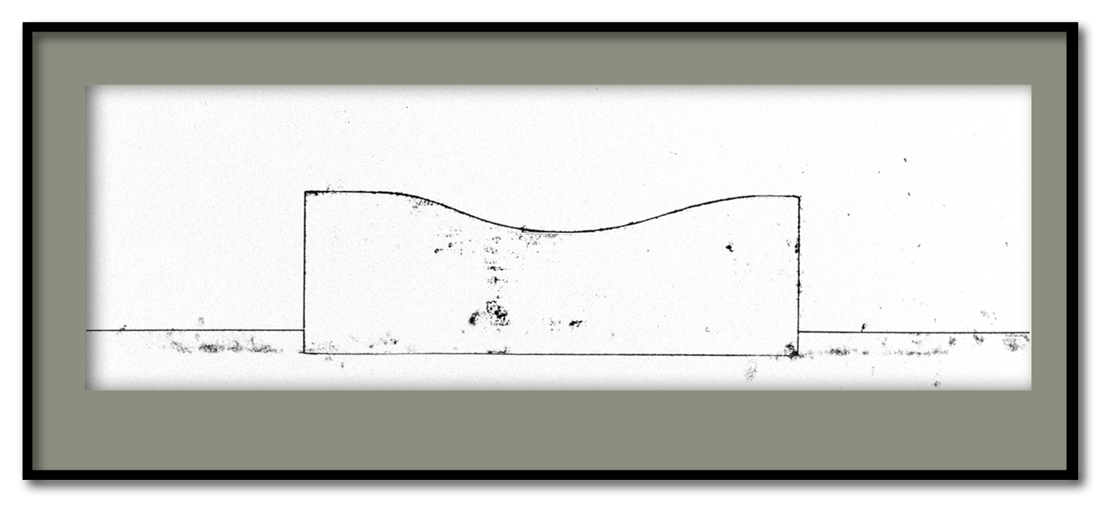 Série Bunkers - Monotype sur papier - 1997 - 20*63 cm